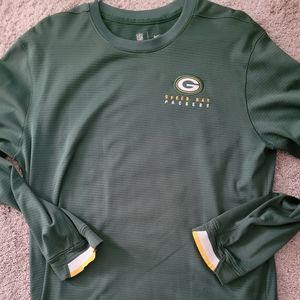 Green Bay Packers LS 'On-Field' thermal style shirt - Size Medium